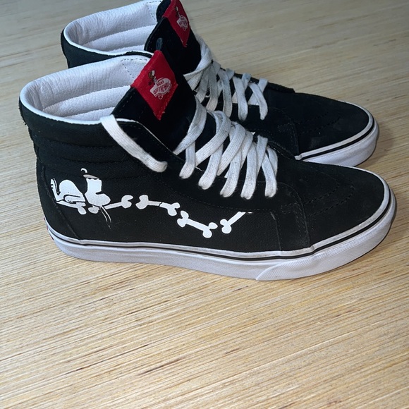 Vans X Peanuts Sk8-Hi Reissue Suede/Canvas Sneakers Size 8.5 Woman's - Picture 7 of 12
